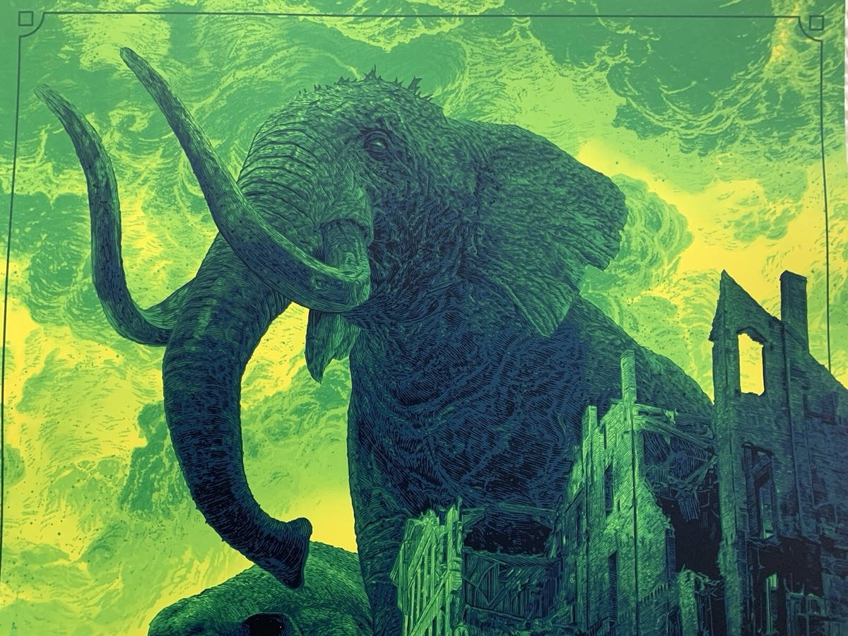 アートグリーンbyとんぼページ Pearl Jam Boston Poster 2024 Fenway Park danger art PJ concert