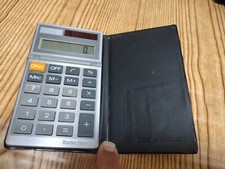Radio Shack Dual Powered Solar Battery Pocket Calculator EC-424 Works Vintage