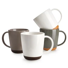 Sweese Porcelain Coffee Mugs Set of 4-16 Ounce -Microwavable, Coffee Cups for...