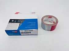 New Oralite 18804 Conspicuity Marking Tape Red/White 2in Wide 30ft Long 53TX85