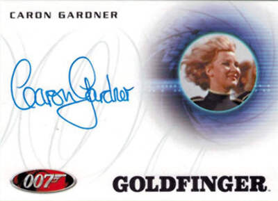 James Bond Autographs & Relics Autograph Card A206 Caron Gardner as Circus Pilot