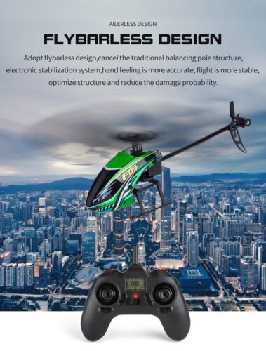 Helicóptero de control remoto F03 2,4 GHz 4 canales 6 ejes giroscopio estabilizado RTF RC avión - Imagen 6 de 14