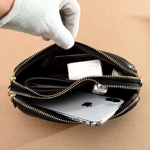 Small Crossbody Bag Sac a Main 100% Genuine Leather Women Tote Shoulder Bag - Picture 17 of 26