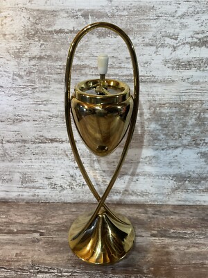 Mid Century Modern Free Standing Holland Spinning Metal (Brass) Ashtray 1960s