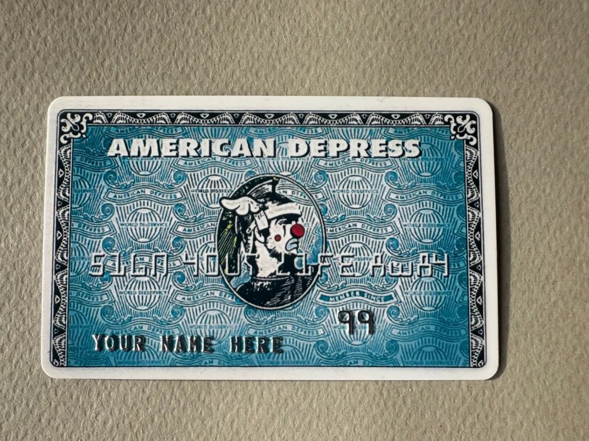 Dface D*Face American Depress Card limited art release Banksy | eBay