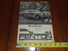 1969 Fenton Wheels Shifters Original Ad