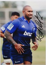rugby autograph nemani NADOLO photo 15X21 signed FIJI NEW ZEALAND