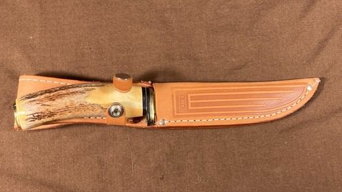 Vintage Case XX Rare 516-5 SSP Stag Handle W / Sheath - Picture 16 of 19