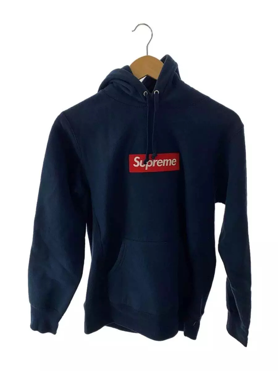 Sweat à capuche Supreme bleu marine S occasion