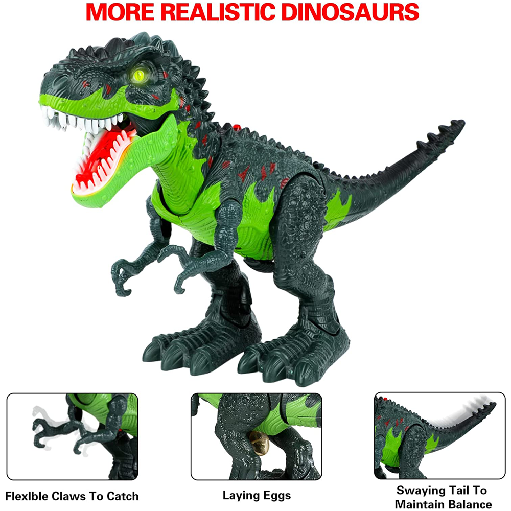Dinosaur Animal Toy With Remote Control Sounds Electric Walking Animals