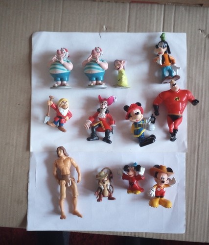 Disney PVC i zestaw figurek Myszka Miki Goofy Tarzan Kapitan Hak Fantazja Krasnolud - Zdjęcie 17 z 17