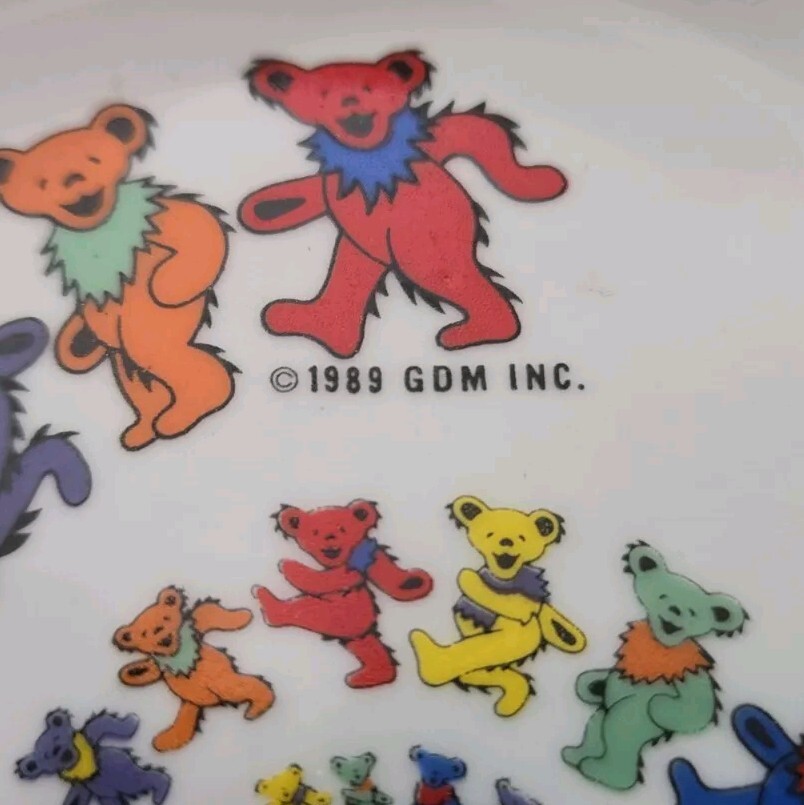 Vintage 1989 GDM Inc Grateful Dead J. Garcia Ceramic Ashtray W Dancing