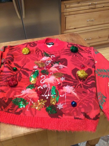 33 Degrees Women Red Ugly Christmas 