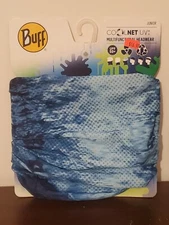 Buff Junior CoolNet UV+ Multifunctional Headwear w/ UPF 50 Sun Protection - Blue