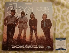 Robby Krieger John Densmore signed The Doors vinyl record Beckett BAS COA U29530
