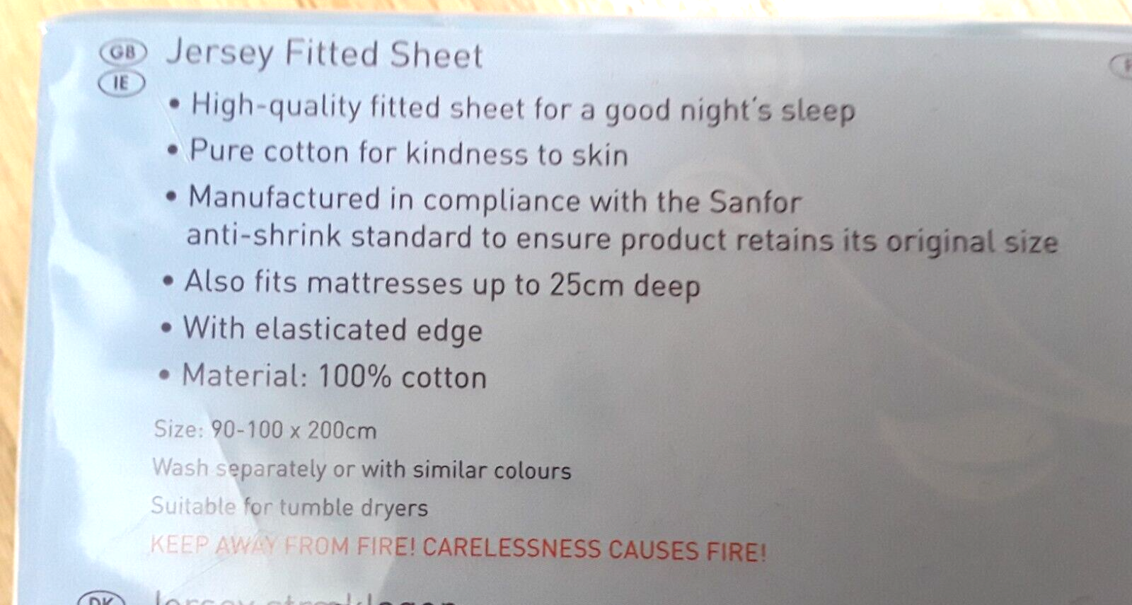 Meradiso Single Cream Jersey Fitted Sheet Size 90100 x 200cm 100 Cotton eBay