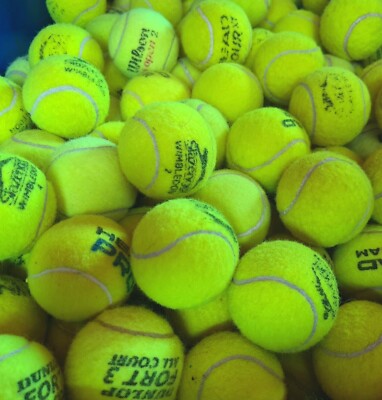 100 gebrauchte Marken Tennisbälle. Hochwertige Bälle. Wilson, Dunlop, Slazenger usw