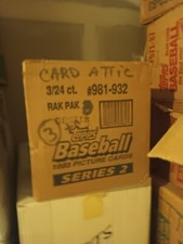 1993 Topps Baseball Series 2 Rack Pack Factory Sealed  case  3/24 ct