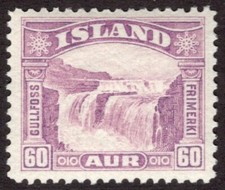 ICELAND 1932, SC-173,  VF MNH** 60aur Gullfoss scv $42.50  *Bay Stamps*