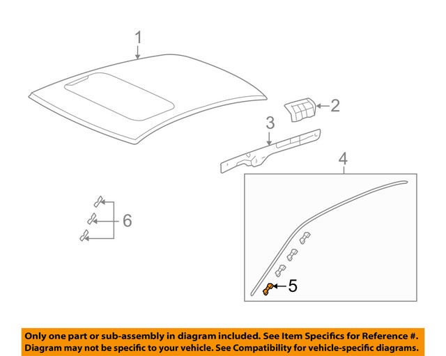 HONDA OEM 0812 AccordRoof Molding Retainer 73154TA0A01 eBay
