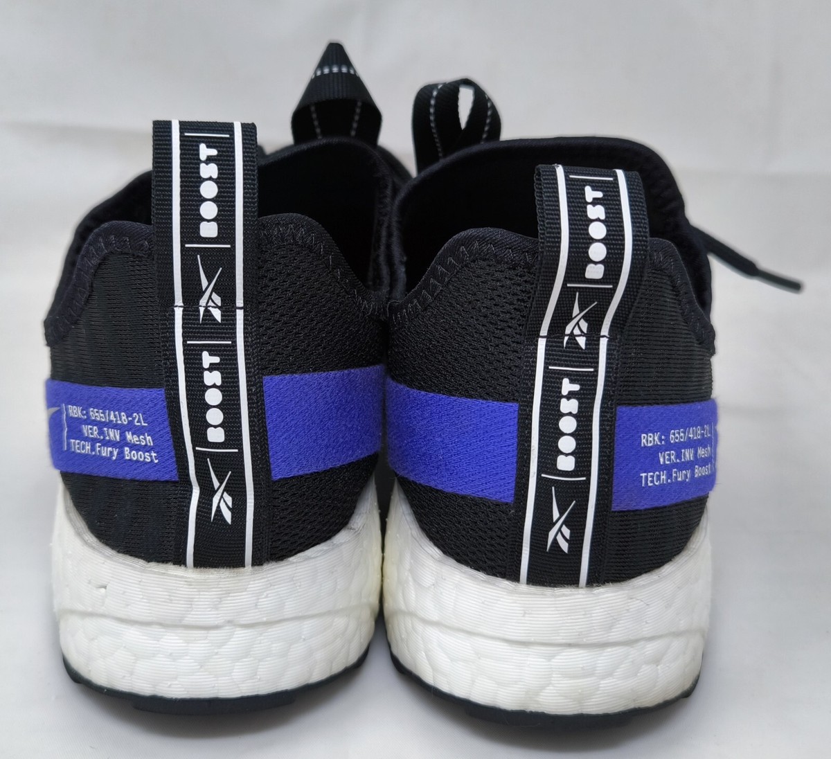 メイ Size 10 - ADIDAS × Reebok Sole Fury x Boost BLACK/BLUE 2019