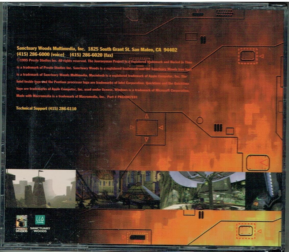 Jeu PC CD-ROM Buried In Time : The Journeyman Project 2 - Big Box Eidos - Version FR - Très Bon état