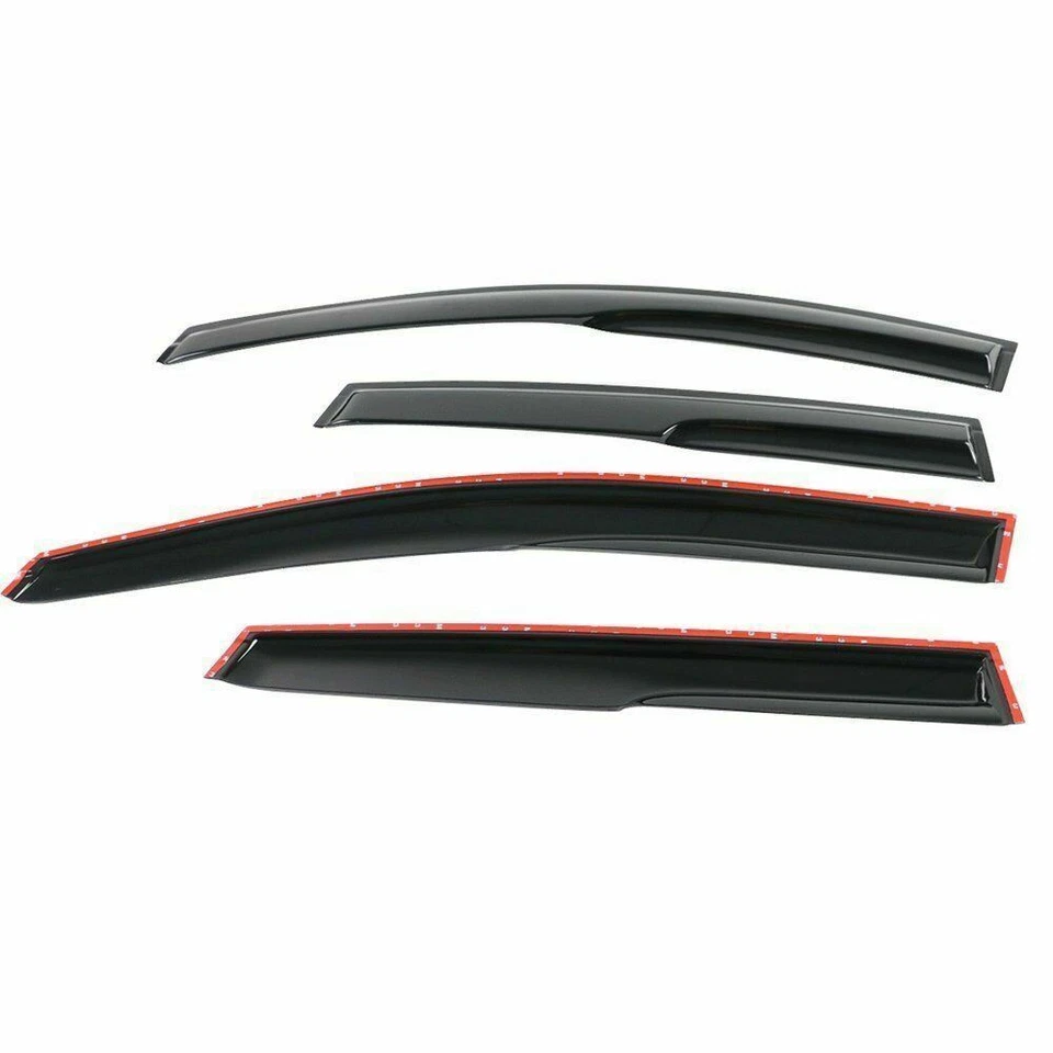 Visera de ventana estilo Mugen 3D protectores de lluvia deflectores de sombra para Honda Fit 2015-2020 Foto 4 de 4