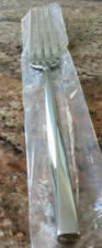 Crate & Barrel CAMBRIDGE TWIST Dinner Fork (s) Unused Stainless Flatware 8 1/8"
