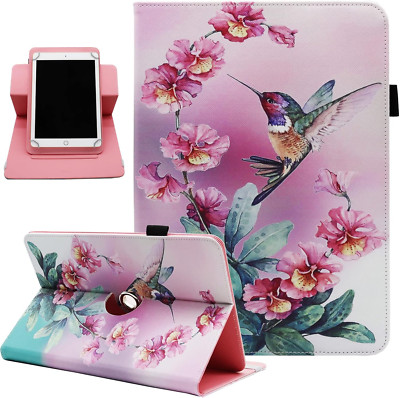 Universal 10 10.1 Inch Android Tablet Case,PU Leather 360 Degree Rotating Multi-