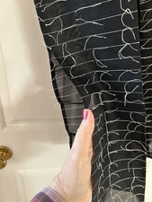 NUNO Japanese Designer REIKO SUDO Kibiso Not-Knots black & white 100% silk tunic