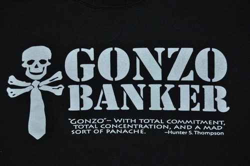 t-shirt xlarg gonzo banker 2009 tour 23 inches pit 2 pit