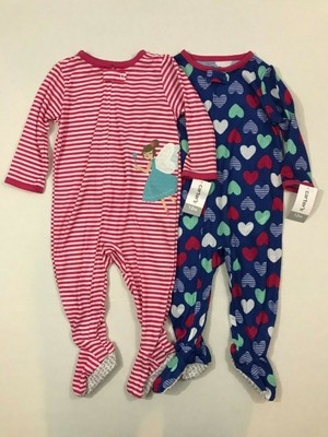 1 piece footed pajamas