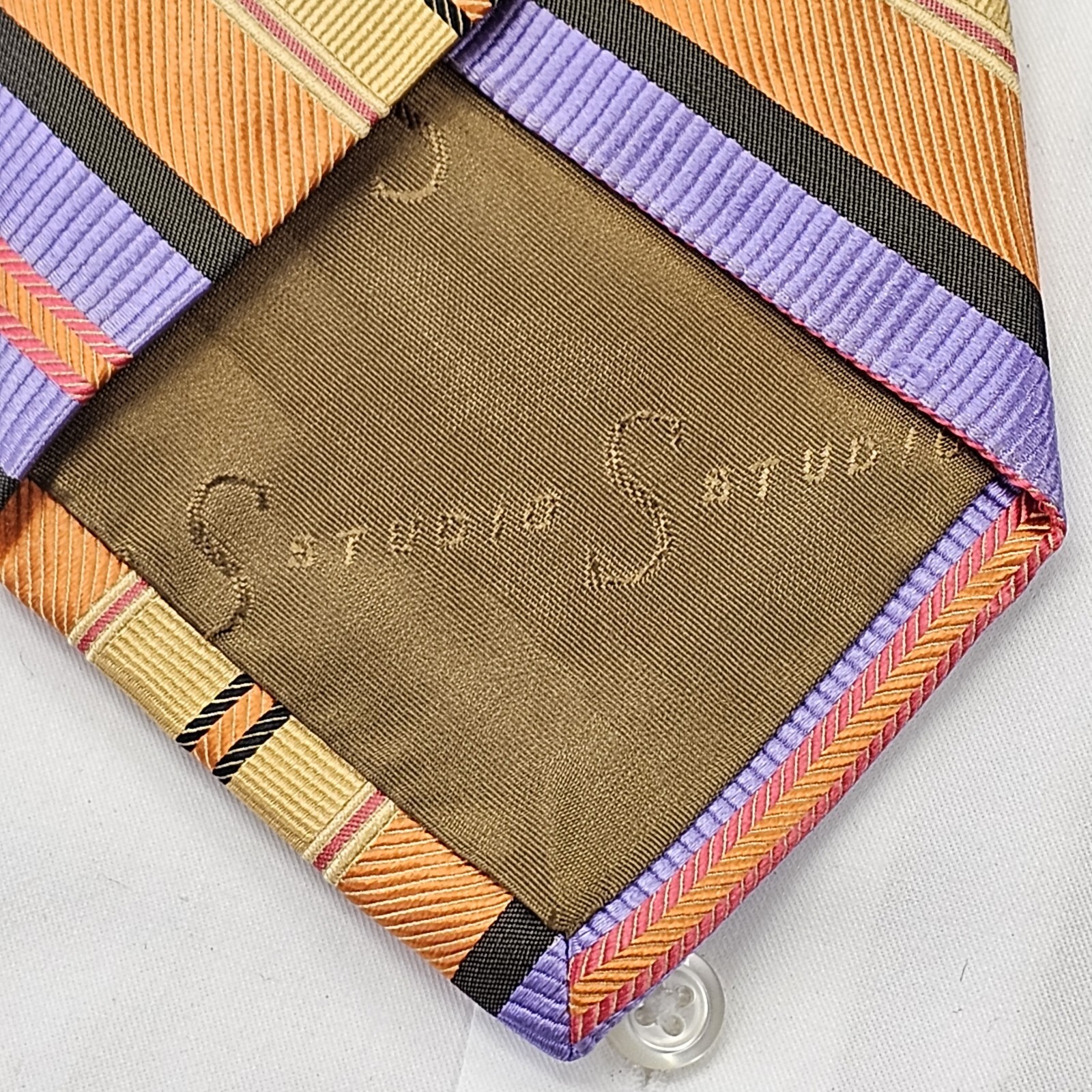 Robert Talbott Studio Necktie Striped Multicolor … - image 7