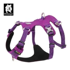 Winhyepet Dog Harness Pet Straps Outdoor Front Back Slip Vest Traveling Cloth