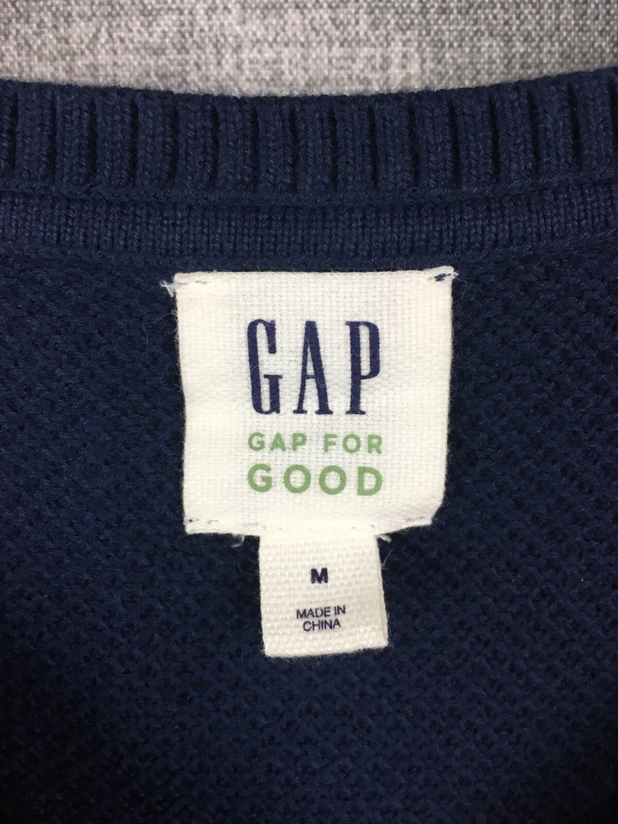 GAP shirt mens medium for Good V Neck Sweater Long Sleeve Navy