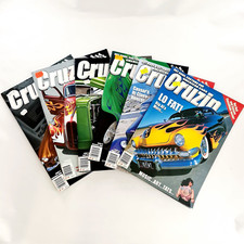 6x Cruzin Magazine Lot Mixed Issues 50's Hot Rods Custom & American Cars 2004-06