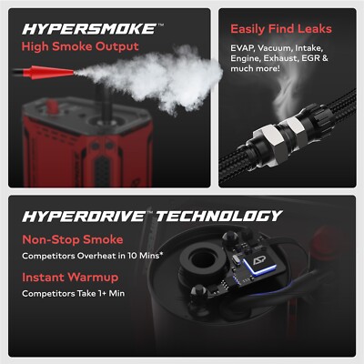 Automotive Smoke Machine EVAP Vacuum Leak Detector Tester Car Auto -  Hypersmoke