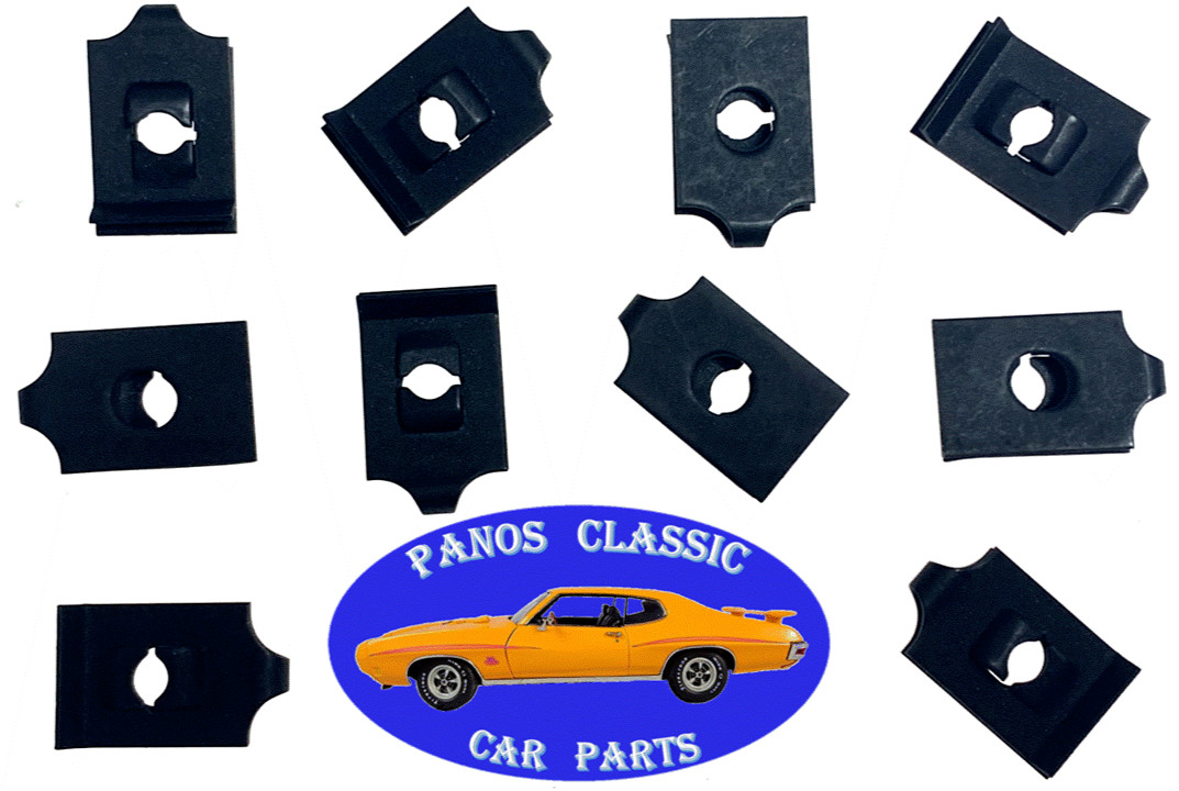 GM Body Fender Dash Factory Correct #10 Screw Bolt U Clip Panel J Nut 10pcs #71