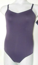 CAPEZIO BX101 Leotard Adjustable Strap matte spandex Plum Camisole ladies Lg/XL