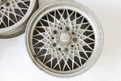 Used 3x Vintage BBS RA Wheels 165TR 390 ET22 METRIC SIZE 5x120 PCD