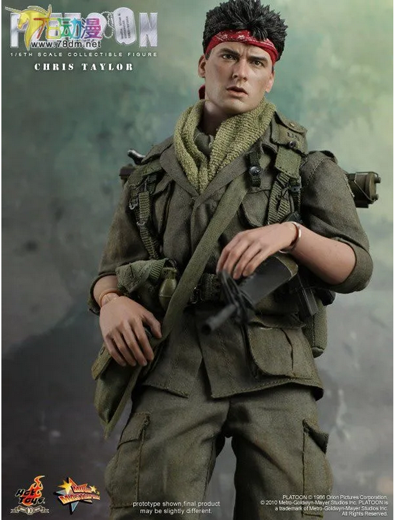 Hot Toys Mms135 1/6 Platoon Chris Taylor Charlie Sheen Action