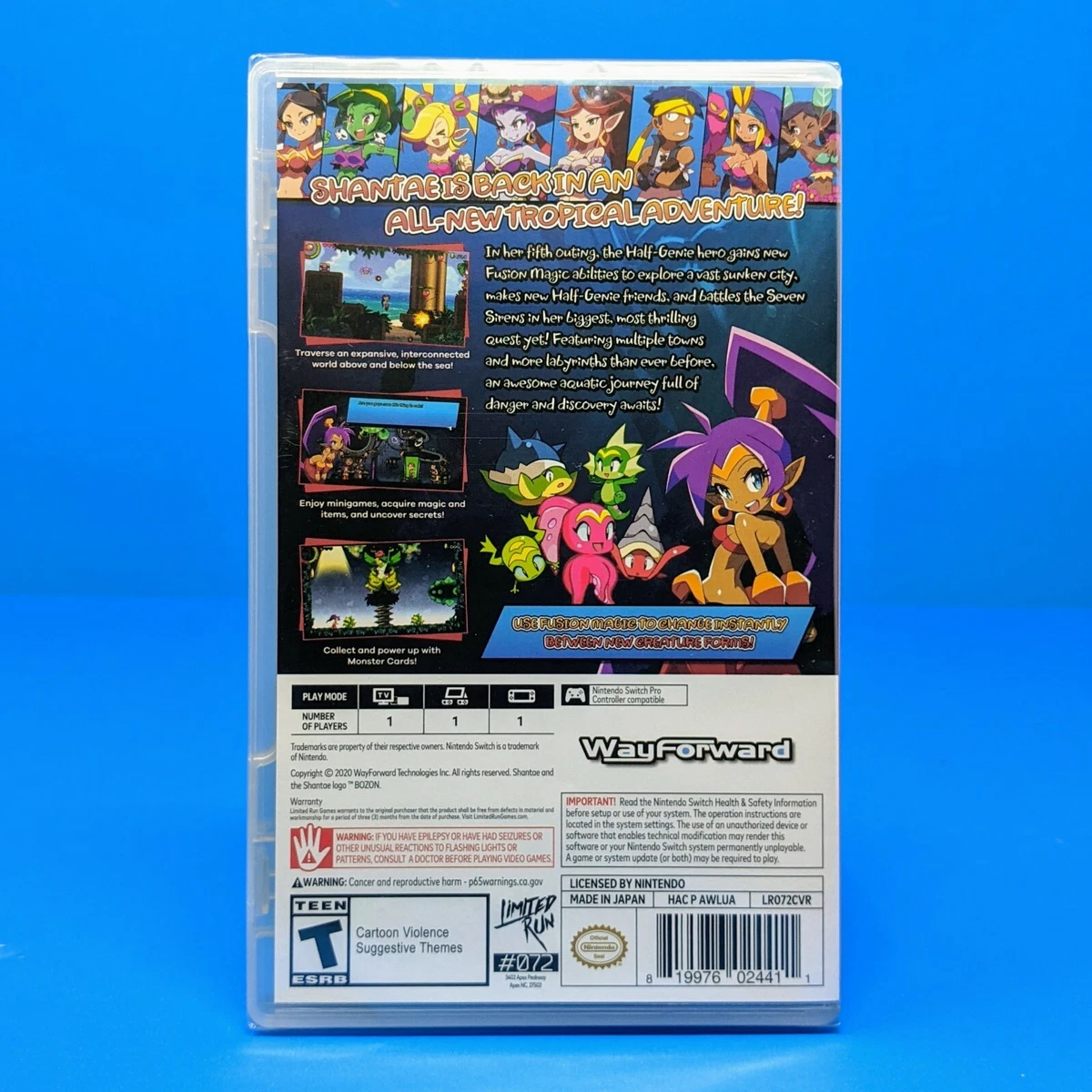 Limited Run 72 Shantae and the Seven Sirens Nintendo Switch