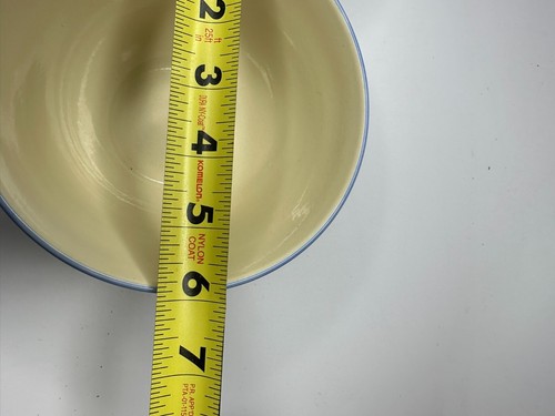 2 Summer Breeze Cereal Soup Bowl 6" Pfaltzgraff White Yellow Blue ~ Excellent - Picture 3 of 4