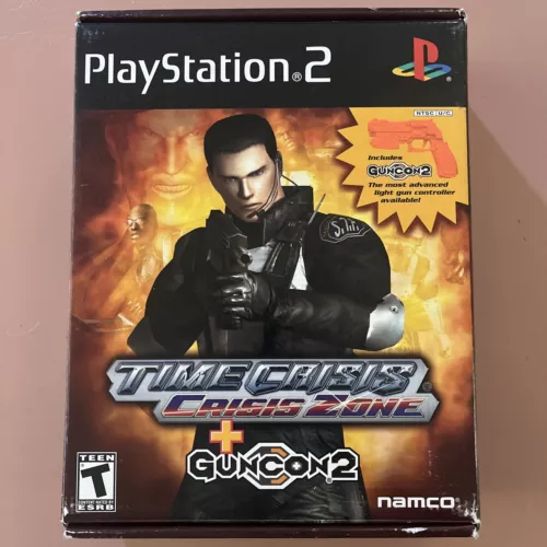 Time Crisis: Crisis Zone + Guncon 2 (Sony PlayStation 2) BOX ONLY NO GUN/GAME