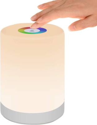 LED Nachtlicht, Intelligente Nachttischlampe, Touch Control, Dimmerab