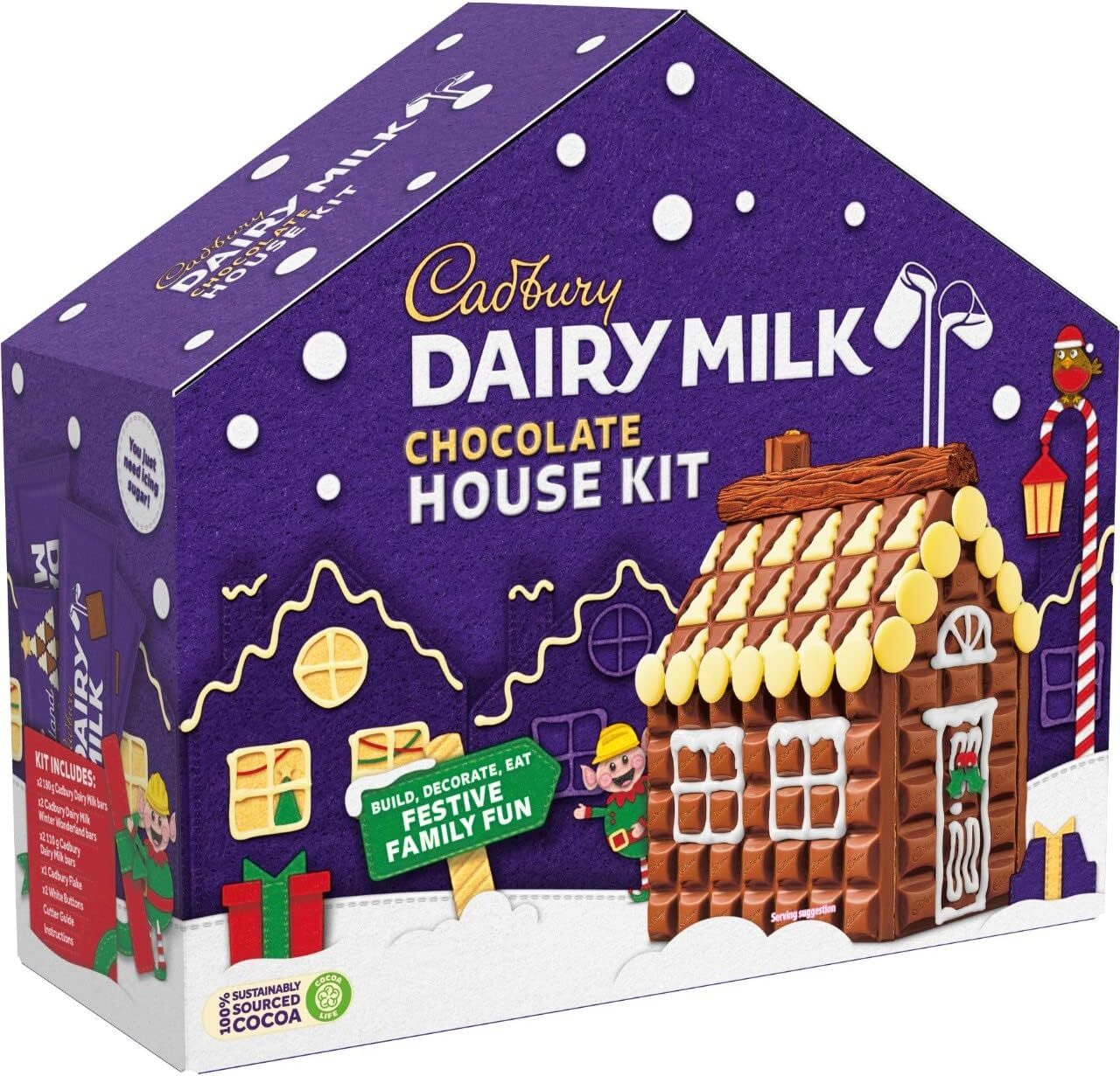Cadbury Dairy Milk Christmas Chocolate House Kit 840G Best Delivery UK