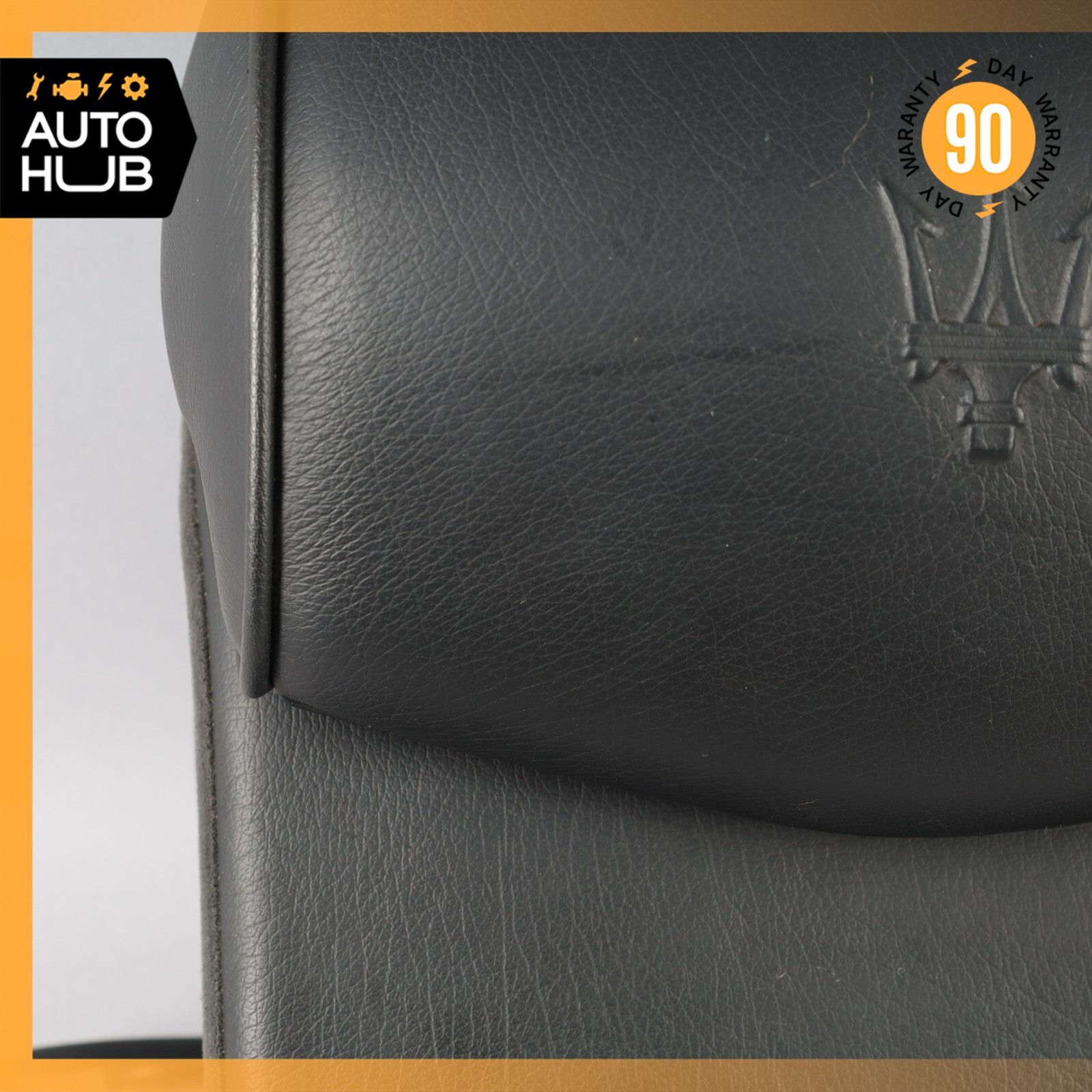 03-13 Maserati Quattroporte M139 Rear Center Seat Headrest Black OEM