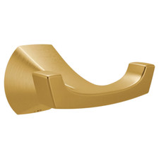 Moen MY8703BG Lindor Brushed Gold Finish Double -Hook Wall mount Towel Hook