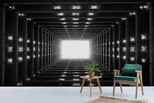 3D Skylight Tunnel Wallpaper Wall Mural Removable Self-adhesive Sticker1214