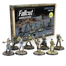 Fallout: Wasteland Warfare Survivors Core Box Game Miniatures - New & Sealed